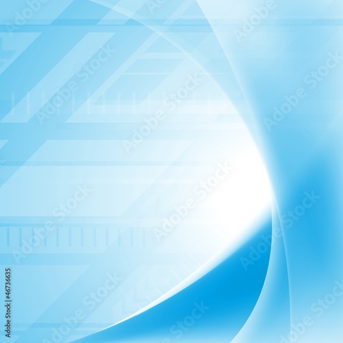 Vector: Vibrant blue tech waves background Vibrant blue tech waves background