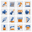 arts icon set