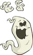 Vector: Cartoon ghost Cartoon ghost