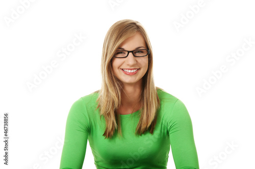 Photo: Smiling student girl Smiling student girl