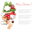 Christmas ginger cookies with spices