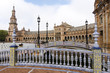 Sevilla, puentes y torre plaza España.