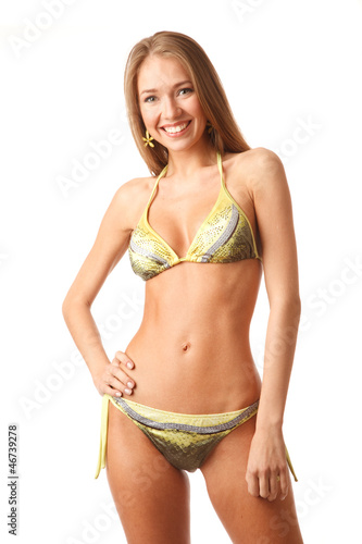 Photo: Young happy girl in bikini Young happy girl in bikini