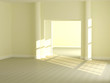 Interior design of large light lounge.