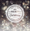 Vektor: Retro Badge over Christmas defocused background Retro Badge over Christmas defocused background