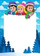 Winter theme frame 1