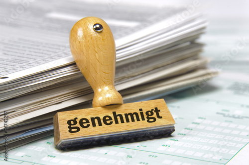 Photo: Genehmigung Erlaubnis genehmigt Genehmigung Erlaubnis genehmigt