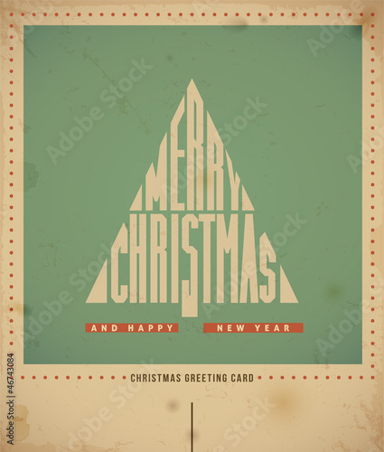 Vector: Happy Xmas, text "Happy" in a form of Christmas tree. Happy Xmas, text "Happy" in a form of Christmas tree.