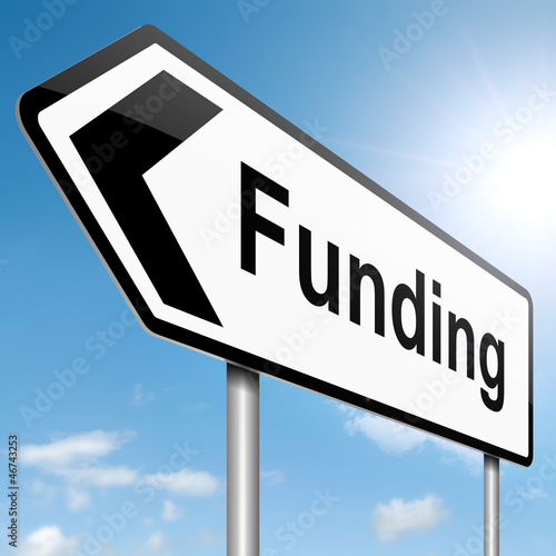 Illustration: Funding concept. Funding concept.