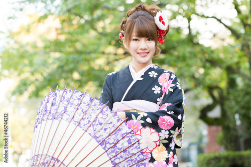 Photo: Beautiful japanese kimono woman Beautiful japanese kimono woman