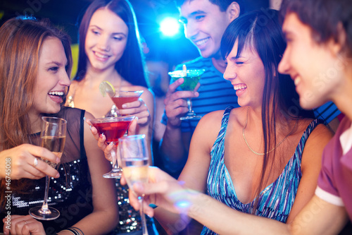 Photo: Friends toasting Friends toasting