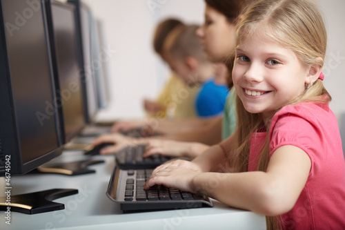 Photo: Computer lesson Computer lesson