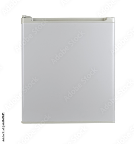 Photo: White refrigerator. Isolated over white with clipping path White refrigerator. Isolated over white with clipping path