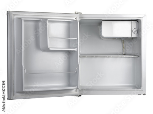 Photo: refrigerator with open door isolated (clipping path ) refrigerator with open door isolated (clipping path )