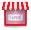 Vector: Icône Magasin Fermé Icône Magasin Fermé