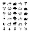Weather icons set - vector