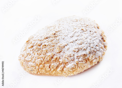 Photo: Freshly baked bun dusted with sugar powder Freshly baked bun dusted with sugar powder