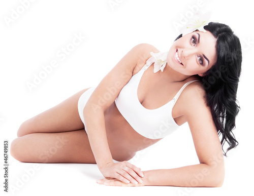 Photo: brunette woman brunette woman