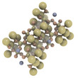 Actinolite asbestos, crystal structure