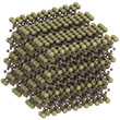 Actinolite asbestos, crystal structure