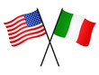 Flags: the USA and Italy
