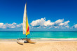 Foto: Sailing boat on a beautiful summer day in Cuba Sailing boat on a beautiful summer day in Cuba