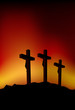Three crosses