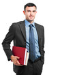 Businessman portrait isolated on white