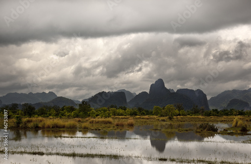 Photo: flood boat sailing flood boat sailing