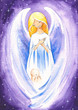 Angel protect a baby