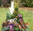 Blumengesteck für den Friedhof