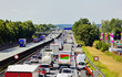 Stau auf Autobahn