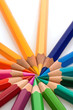 Viele bunte Farbstifte