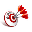 Vector: business darts red business darts red