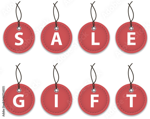 Vector: Sale and gift labels Sale and gift labels