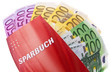 Euro Geldscheine und Sparbuch