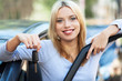 Woman Showing off New Car Keys
