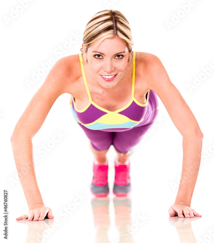 Photo: Athletic woman working out Athletic woman working out