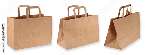 Photo: Brown paper shopping bags Brown paper shopping bags