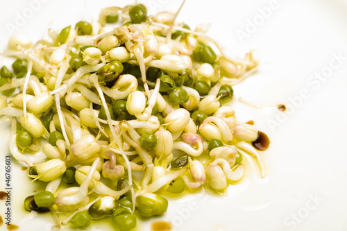 Photo: Mung bean seed (Vigna radiata) salad Mung bean seed (Vigna radiata) salad