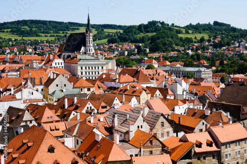 Photo: View on the roofs of Cesky Krumlov View on the roofs of Cesky Krumlov