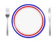 Couvert tricolore