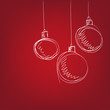 Christmas balls - hand drawn