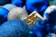 Blue Xmas Decoration Background