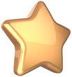 Golden star gold decoration. Favorite win top quality service