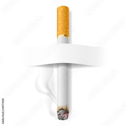 Vector: Realistic cigarette Realistic cigarette