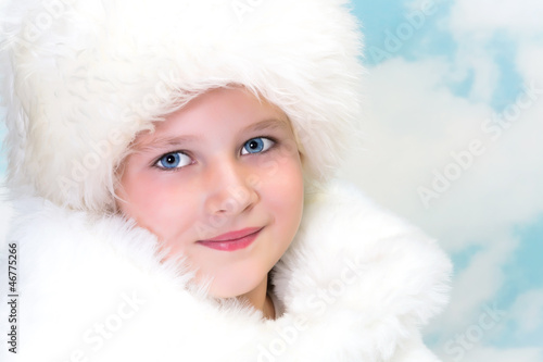 Photo: Winter fur girl Winter fur girl