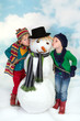 Photo: Kissing a snowman Kissing a snowman