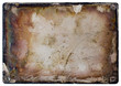 Foto: Grunge metal plate. Grunge metal plate.