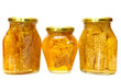 Photo: Honey jar isolated on white Honey jar isolated on white
